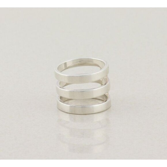 Sterling Silver Triple Stackable Band Ring Silpada Size 9.5 - Picture 9 of 9